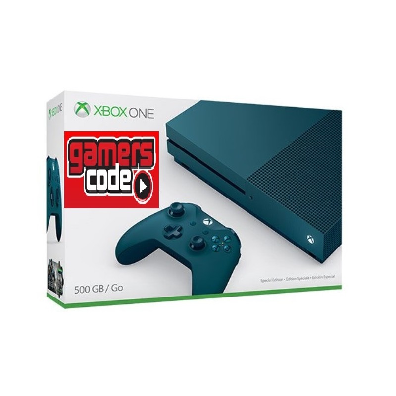Xbox One Consola 500GB S, Con Caja, Sin Kinect, Deep Blue