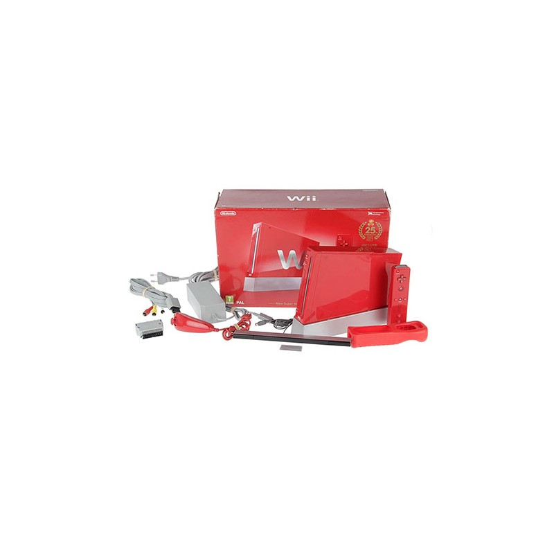 Wii Consola 25th Anniversary Con Motion Plus, Con Caja, Rojo
